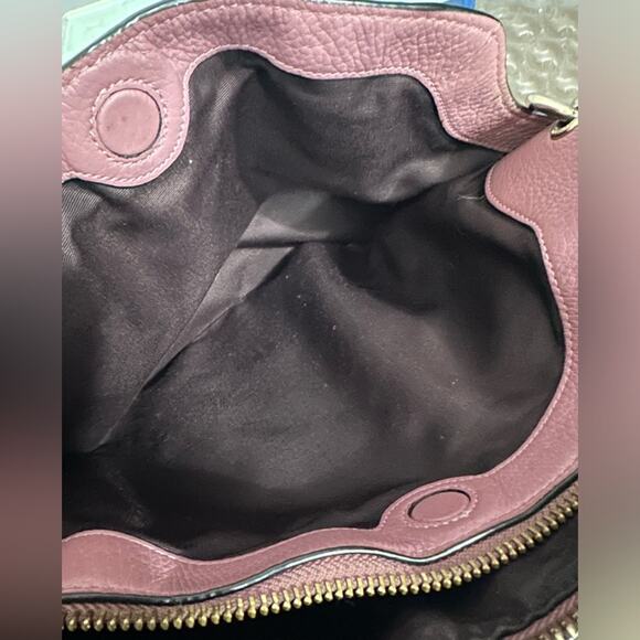 COACH Remi Navy Brown Signature Satchel Saddle Crossbody Bag MRSP $398 - Picture 12 of 15